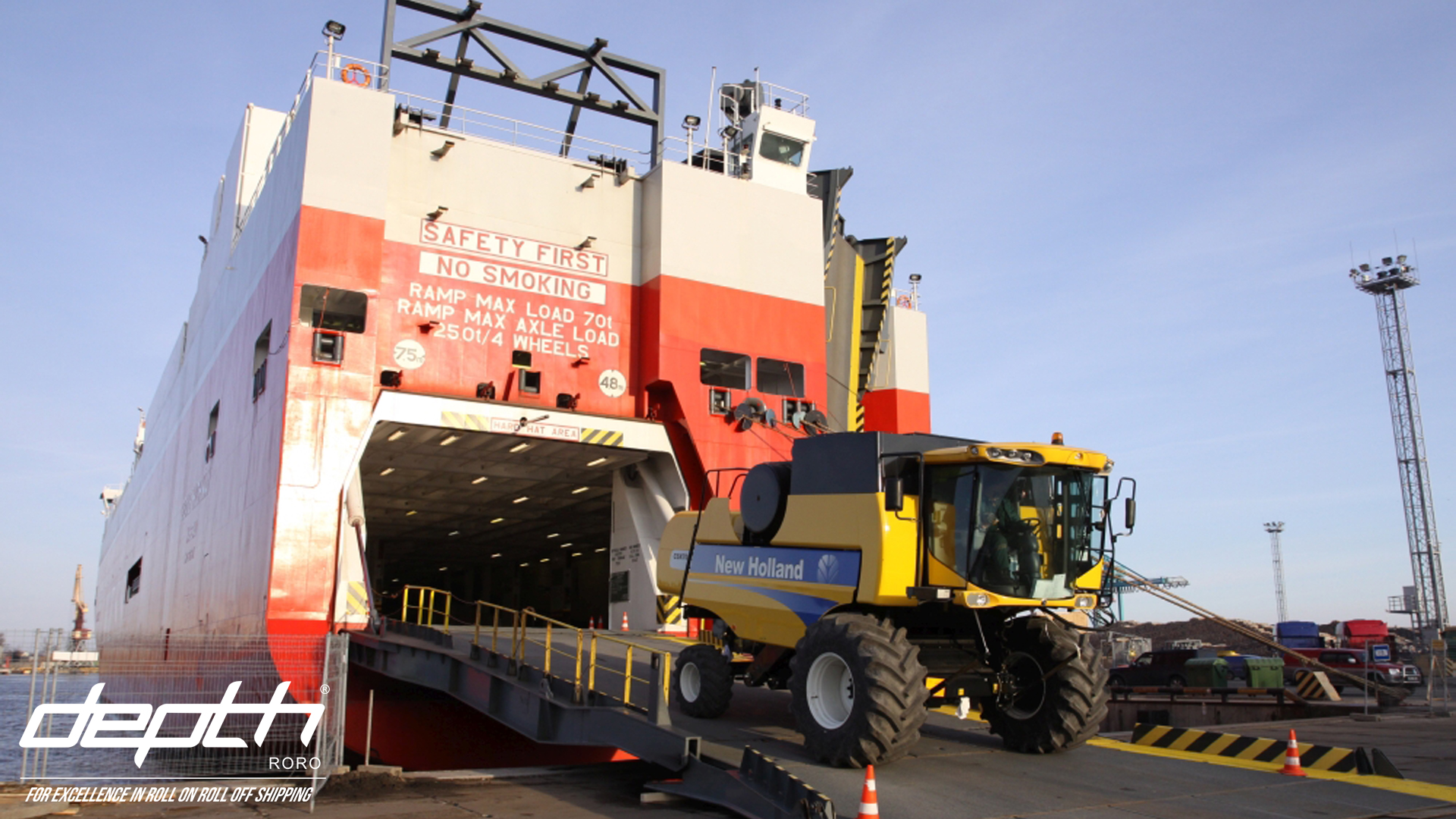agricultural equipment shipping,roro tractor,tractor transportation,farming equipment shipping