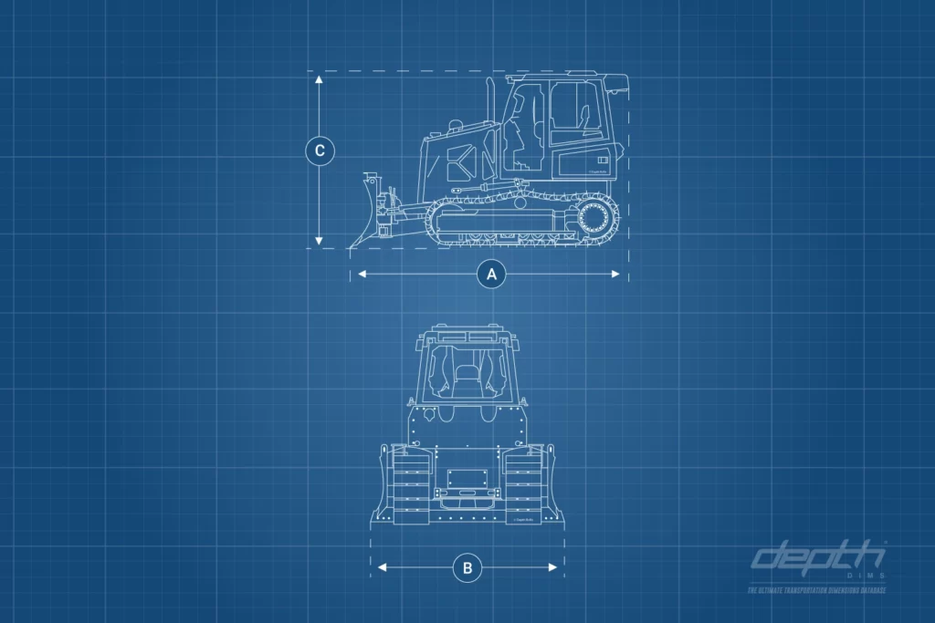 Caterpillar (CAT) D5C III Fitted with cab, ROPS and MS ripper. Main unit must be self propelled. blade, side arms and trunnions removed and shipped as forkliftable break bulk.